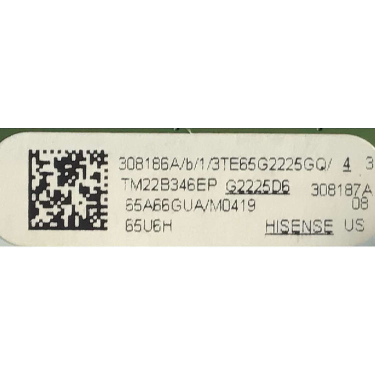 MAIN PARA TV HISENSE ((GOOGLE TV)) / NUMERO DE PARTE 308186 / RSAG7.820.11493/ROH / 308187 / 65A66GUA / 308186A / 308187A / PANEL HD650Y3U51-T0LA\S0\GM\ROH / DISPLAY T650QVN07.5 / MODELO 65U6H 65A66GUA - Imagen 3